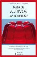 Tabla de aditivos: los numeros e 