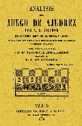 Analisis del juego del ajedrez (ed. facsimil de la ed. de 1827)