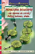Atractiva bisuteria: con cuentas de cristal fieltro botones plata