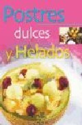 Postres dulces y helados