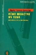Como redactar un tema:didactica de la escritura