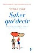 Saber que decir 