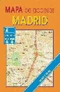 Mapa de accesos madrid (contiene m-30, m-40, m-45 y conexion a ra diales (1:50000)