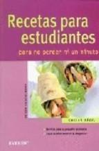 Recetas para estudiantes: para no perder ni un minuto (cocina fa cil)