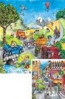 Trafico ciudad / campo (2 puzzles 20 piezas) (ref. xra-09058)