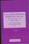 Evaluacion de programas en psicologia aplicada (salud, intervenci ones sociales, deporte, calidad) (2ª ed.)