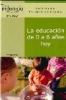 La educacion de 0 a 6 años hoy